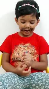 "The best way to learn is , by telling stories." Our little ones are  growing and learning each Day! , Learner Name :Vidhita Gade, Branch  :Vishrantwadi, Pune, Class :LKG