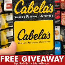 Assuming you have something to spend them on, gift cards are as good as money. 250 Cabela S Gift Card Giveaway Julie S Freebies