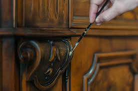Dark brown wood and concrete exterior resurfacer. How To Apply Enamel Paint On Wood Indigo Paints