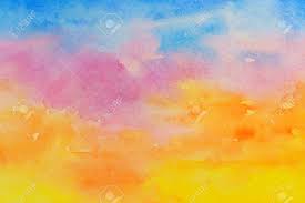 Maybe you would like to learn more about one of these? Fiery Sunset Watercolor Abstraction As Background Bright Colors Hand Drawn And Painted Stock Photo Picture And Royalty Free Image Image 109164205