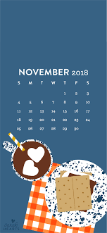november 2018 calendar wallpaper