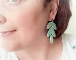 Cascade Leaf & Teardrop Polymer Clay