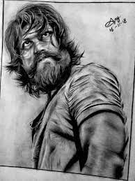 We've gathered more than 5 million images uploaded by our users and sorted them by the most popular ones. Kgf Rocking Star Yash Drawing Celebrity Drawings Dark Art Drawings Portrait Sketches