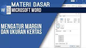 11 Belajar Microsoft Word Cara Mengatur Margin Word 2016 Youtube
