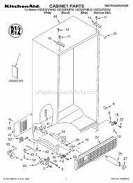 The spring applies tension between components in the refrigerator, which engages and retracts the door flap. Kitchenaid Refrigerator Kscs25fkss02 Ereplacementparts Com