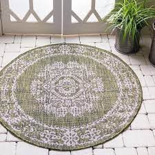Some of the most reviewed products in green outdoor rugs are the nourison aloha green 8 ft. Green 4 X 4 Outdoor Traditional Round Rug Esalerugs