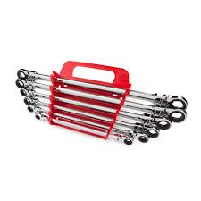 Tekton 8 19 Mm Extra Long Flex Head Ratcheting Box End Wrench Set 6 Piece Box End Wrench Tekton Wrench Set