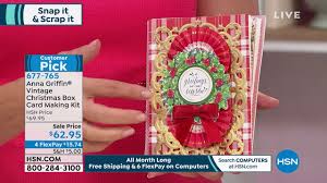 Anna griffin® iris folding card making kit. Anna Griffin Vintage Christmas Box Card Making Kit Youtube