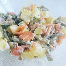 Une Salade De Pommes De Terre Et Saumon Fume Recette D Ete Une Recette Facile Et Rapide Salade Pomme De Terre Salade Pomme Salade Saumon