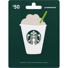 Send an egift or pick one up at a participating starbucks ® store. Starbucks Gift Card 50 Gift Cards Ptacek S Iga