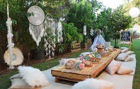 Boho Baby Shower On Kara S Party Ideas Karaspartyideas Com 36 Picnic Baby Showers Outdoor Baby Shower Boho Baby Shower
