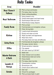 Daily Chore Checklist For Family Of Four Amateur Parenting