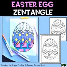 Get crafts, coloring pages, lessons, and more! Easter Egg Zentangle No Prep Coloring Page By Pooley Productions