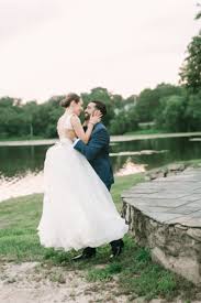 Name, location of photo, and what is going on in the photo. An Indian Trail Club Wedding With Elizabeth And Chris Jessa S Journal
