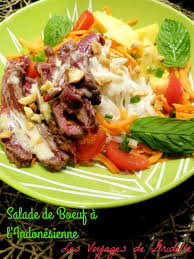 Salade De Bœuf A L Indonesienne Les Voyages De Gridelle Salade De Boeuf Salade Cuisine Indonesienne