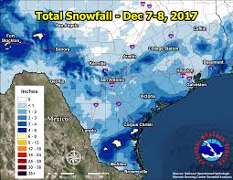 South Texas Snowstorm December 7 8 2017