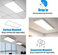 Bieuoram 2 ft. x 4 ft. 7800 Lumens Integrated LED Panel ...