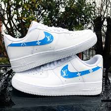 All blue air force 1 custom. Air Force 1 Custom Blue Shop Clothing Shoes Online