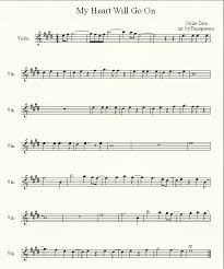 Celine Dion My Heart Will Go On слова песни Pin On Violin Music Sheets