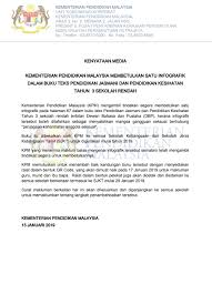 For more information and source, see on this link : Kementerian Pendidikan Malaysia Kenyataan Media Rasmi Kementerian Pendidikan Malaysia Berkaitan Kpm Mengambil Tindakan Segera Membetulkan Satu Infografik Pada Halaman 67 Dalam Buku Teks Pendidikan Jasmani Dan Pendidikan Kesihatan Tahun 3 Sekolah