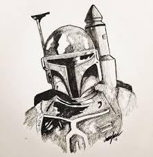 Star Wars Boba Fett Fan Art Pencil Drawing Star Wars Art Drawings Star Wars Fan Art Drawing Star Wars Drawings