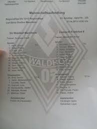 Endstand Full Time Sv Waldhof Mannheim 07 Sg Eintracht Frankfurt Ii U23 1 0 0 0 1 0 Hess 90 Gelb Ro Eintracht Frankfurt Eintracht Sv Waldhof Mannheim