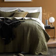 Check spelling or type a new query. Temple Webster Olive Washed Cotton Coverlet Set