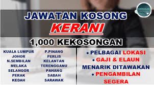 Office clerks are responsible for performing clerical and administrative duties in an office setting and support of business operations within a department. 1 000 Kekosongan Jawatan Kosong Kerani Pelbagai Negeri