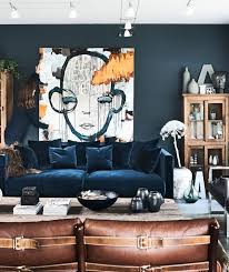 Ikea Family Magazine Autumn Winter 17 Dark Blue Living Room Home Decor Interior Deco