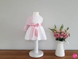 2 Teiliges Outfit Baby Madchen Taufkleid Weiss Jacke Baumwolle Rosa Baby Madchen Festkleid Babykleid Blumenmadchen Hochzeit Outfit Baby Lace Dress Baptism Gown Baby Baptism Dress
