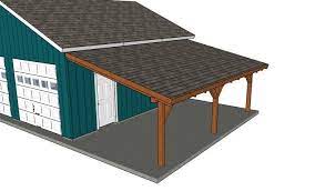 12x24 Attached Carport Free Diy Plans Howtospecialist How To Build Step By Step Diy Plans Lean To Carport Carport Plans Building A Carport