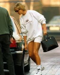 The I Totally Forgot You Go Here Revenge Look Fyoucc Ellewoods Harvard Princess Diana Fashion Princess Diana Cycling Shorts