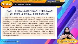 Dari bukti dan keterangan yang disimpulkan dari prasasti dan berita dari tiongkok. Topik 02 Sistem Pemerintahan Dan Kegiatan Ekonomi Masyarakat Kerajaan Alam Melayu My E Tuition