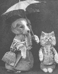 Kediler Ve Kopekler Arasindaki Dostlugun Cok Eskilere Dayandiginin Kaniti 24 Sirin Fotograf With Images Vintage Dog Dog Cat Animal Photo
