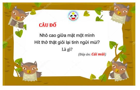 CÂU ĐỐ HAY CHO BÉ