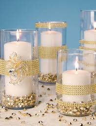 Gold Bling Wrapped Vases At Joann Com 50th Wedding Anniversary Party 50th Wedding Anniversary Decorations 50th Wedding Anniversary