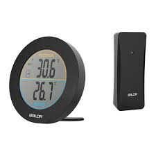 3 stories trading co., acurite, adesso, alaterre, alpine Buy Online Baldr Round Shape Thermometer Wireless Table Indoor Outdoor Lcd Display Weather Station Digital Wall Temperature Meter Sensor Alitools