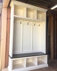 The Pennsylvania 2 Section Mudroom Bench With Shoe Storage And Coat Rack Entry R Mudroom Bench Bank Mit Schuhaufbewahrung Eingangsbereich Schuhablage Sitztruhe