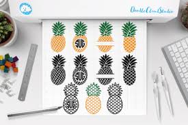 Download Pineapple Svg Pineapples Monogram Svg Pineapple Clipart Tropical Summer