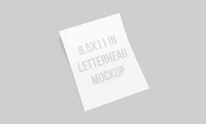 Free for commercial use high quality images Us Letterhead Mockup 8 5 X 11 Inches