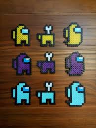 Among Us Perler Beads In 2020 Easy Perler Bead Patterns Hama Beads Design Hamma Beads Ideas