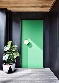 Green Interior Paint Colour And Design Ideas Green Front Doors House Exterior Modern House Exterior