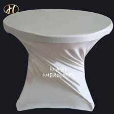 Here at dunelm we offer a wide range of tablecloths and table runners, from napkins to table protectors. White Customizable High Bar Cocktail Elastic Table Cover Cloth Spandex China Spandex Table Covers And Cocktail Table Cloth Price Made In China Com
