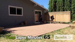 Our composite decking does not splinter so you don't have to worry about such accidents. Zometek Deck And Patio Tiles Easy Diy Installation Youtube