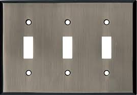 Antique Pewter 4 Toggle Light Switch Covers Wall Plates Outlet