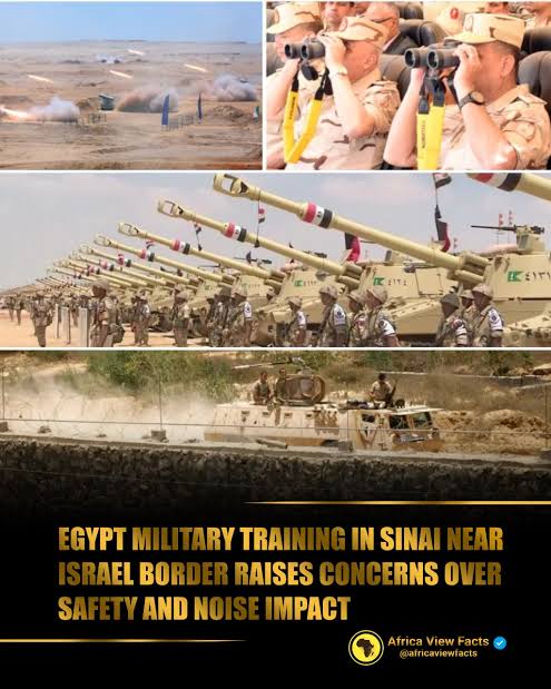 Egypt 🇪🇬 “Badr 2026” military drills near Israeli border raised concerns in Israel. The live-fire exercises in the Sinai Peninsula, led by the Third Field Army, involved real ammunition and were car