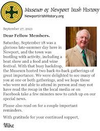 Irish cemetery historical informational sign dedicated & retiring Board  members honored