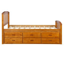 A tremendous amount of useful storage space is obtained by adding the drawers underneath the bed. Twin Size Platform Storage Bed Solid Wood Bed With 6 Drawers