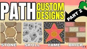 Adding in waterfalls also makes it a sight to behold, and once done, you can fill out the landscape with trees, flowers, and outdoor furniture to make the area look even more beautiful. More Custom Path Design Codes Animal Crossing New Horizons Youtube