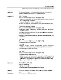 Cv examples see perfect cv examples that get you jobs. Example Of Caregiver Resume Samples Basic Resume Examples Resume Objective Sample Resume Objective Examples